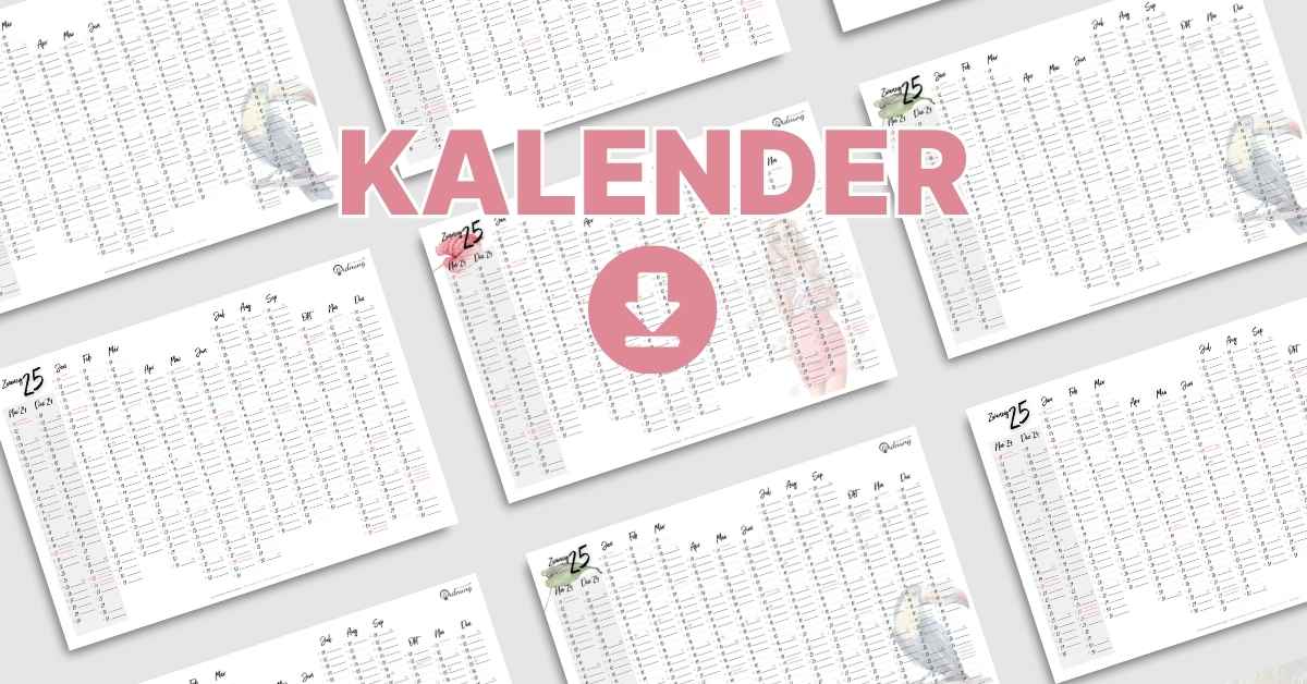 Kalender 2025 Ausdrucken (PDF): Gratis Vorlage