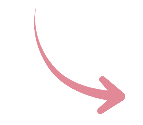 Ein rosa, geschwungener Pfeil, der nach unten und nach rechts zeigt, auf hellgrauem Hintergrund.